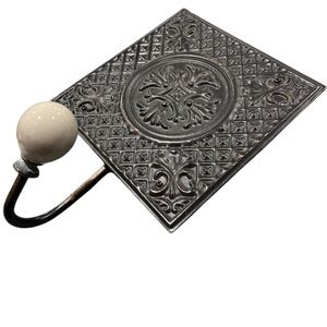 Decorative Wall Hook Square Shape with White Ball Wall Hanger Hanging decor